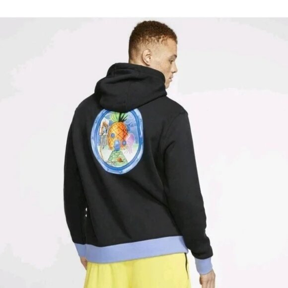 Nike X Kyrie Irving X SpongeBob SquarePants Pineapple House Hoodie Fleece 2XL - Picture 1 of 10